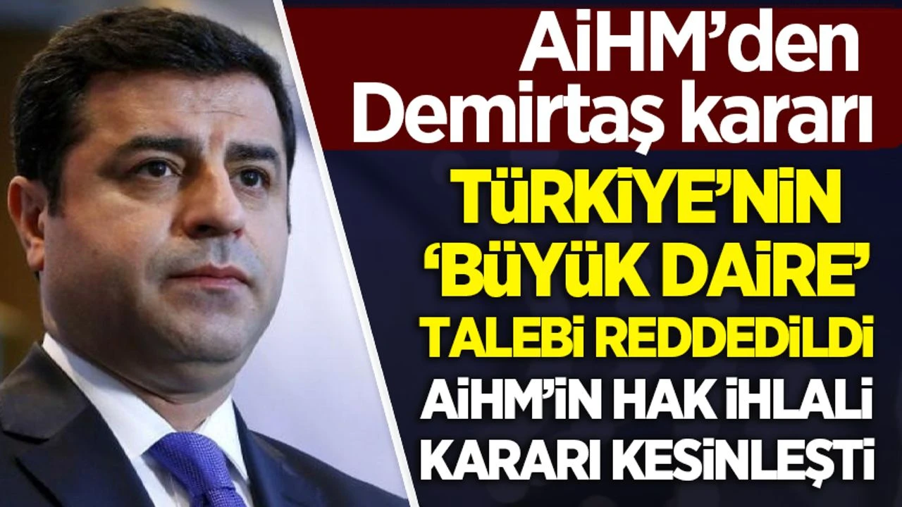Selahattin Demirtaş Tahliye: AİHM, İhlal Kararını Kesinleştirdi! Türkiye’nin İtirazı Reddedildi!