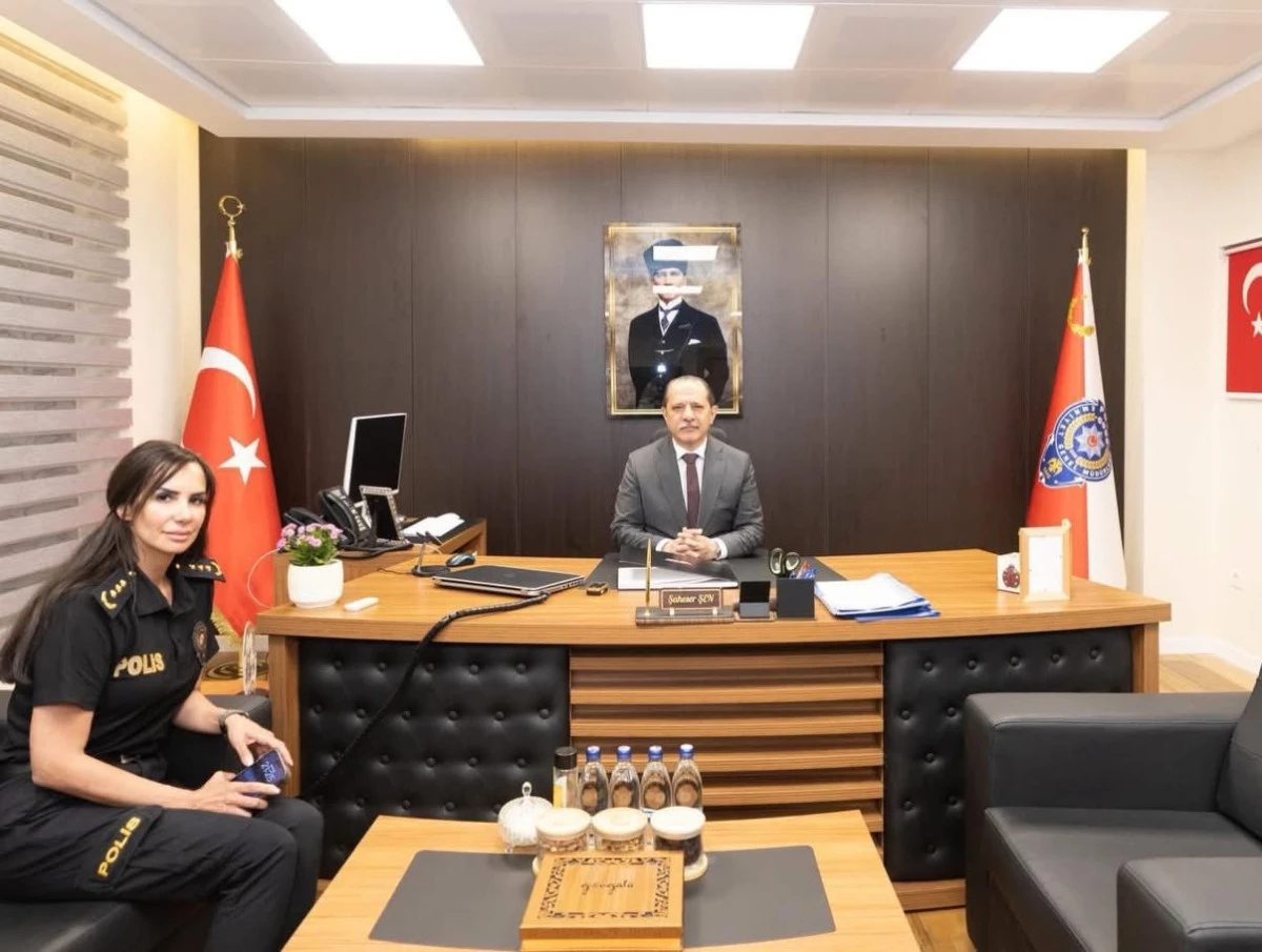 Selami Yıldız Şaheser Şen&rsquo;i ziyaret etti! &Ccedil;ekmek&ouml;y Emniyetinde vefa ziyareti