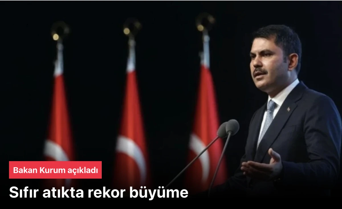 Sıfır atıkta rekor b&uuml;y&uuml;me! Murat Kurum hedefi a&ccedil;ıkladı