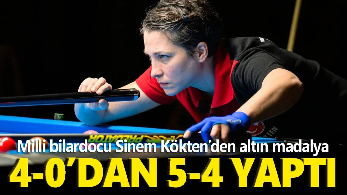 Sinem Kökten Avrupa Şampiyonu! Tarihi Geri Dönüşle Pool Bilardo'da Altın Madalya (Sinem Kokten European Champion!)