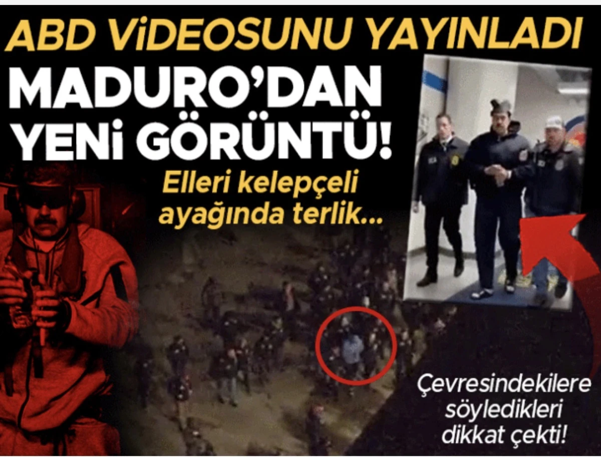 Son dakika... ABD'ye ka&ccedil;ırılan Maduro'dan yeni g&ouml;r&uuml;nt&uuml; : Elleri kelep&ccedil;eli ayağında terlik