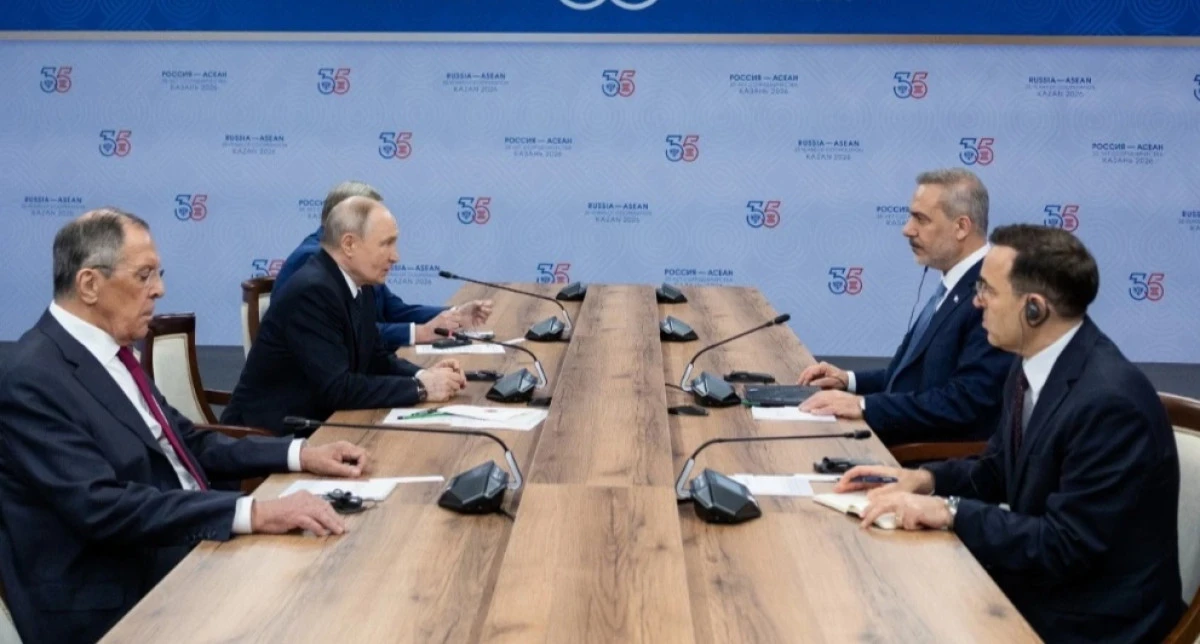 SON DAKİKA | Bakan Fidan, Kazan&rsquo;da Putin ile G&ouml;r&uuml;şt&uuml; Masada Kritik Başlıklar Vardı