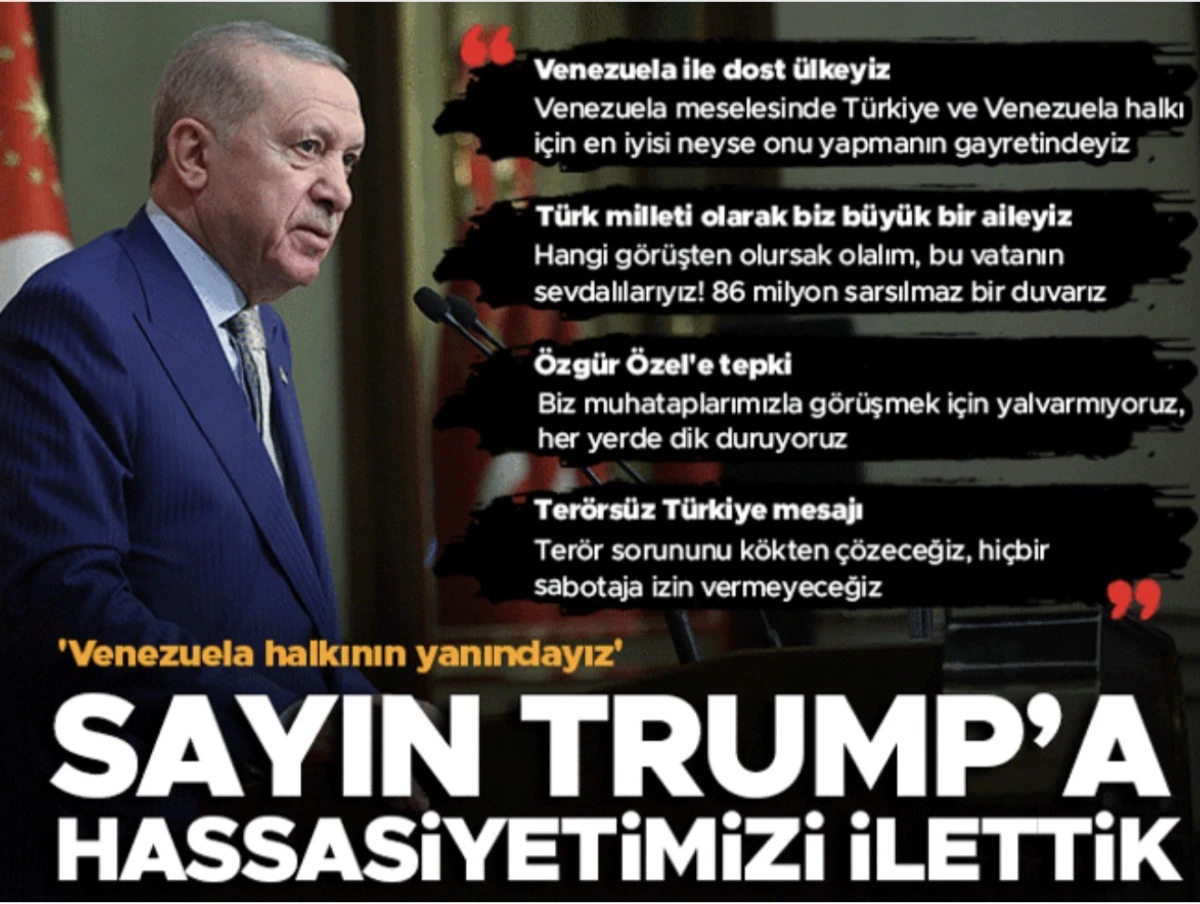 Son dakika... Başkan Erdoğan'dan Maduro a&ccedil;ıklaması: Trump'a hassasiyetimizi ilettik