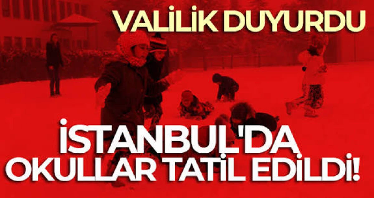 Son Dakika: İstanbul Okullar Tatil! Yağış Alarmı, Sağnak Yağış ve Sel Riski Nedeniyle Karar