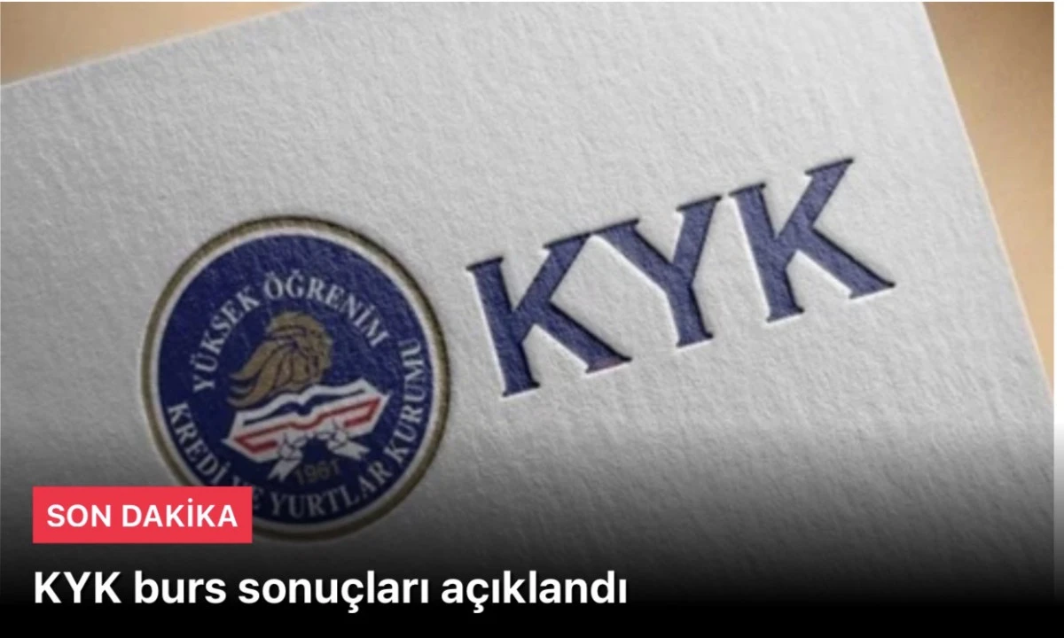 Son Dakika: KYK burs sonuçları! Gençlik ve Spor Bakanı Osman Aşkın Bak, GSB Burs ve Öğrenim Kredisi başvuru sonuçları açıklandı.