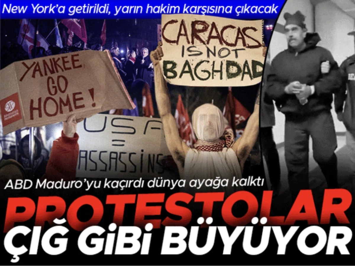 Son Dakika: Nicol&aacute;s Maduro ABD Tarafından Yakalandı! Elleri Kelep&ccedil;eli Maduro&rsquo;dan Şok G&ouml;r&uuml;nt&uuml;ler &ndash; Venezuela Lideri New York&rsquo;ta G&ouml;zaltında