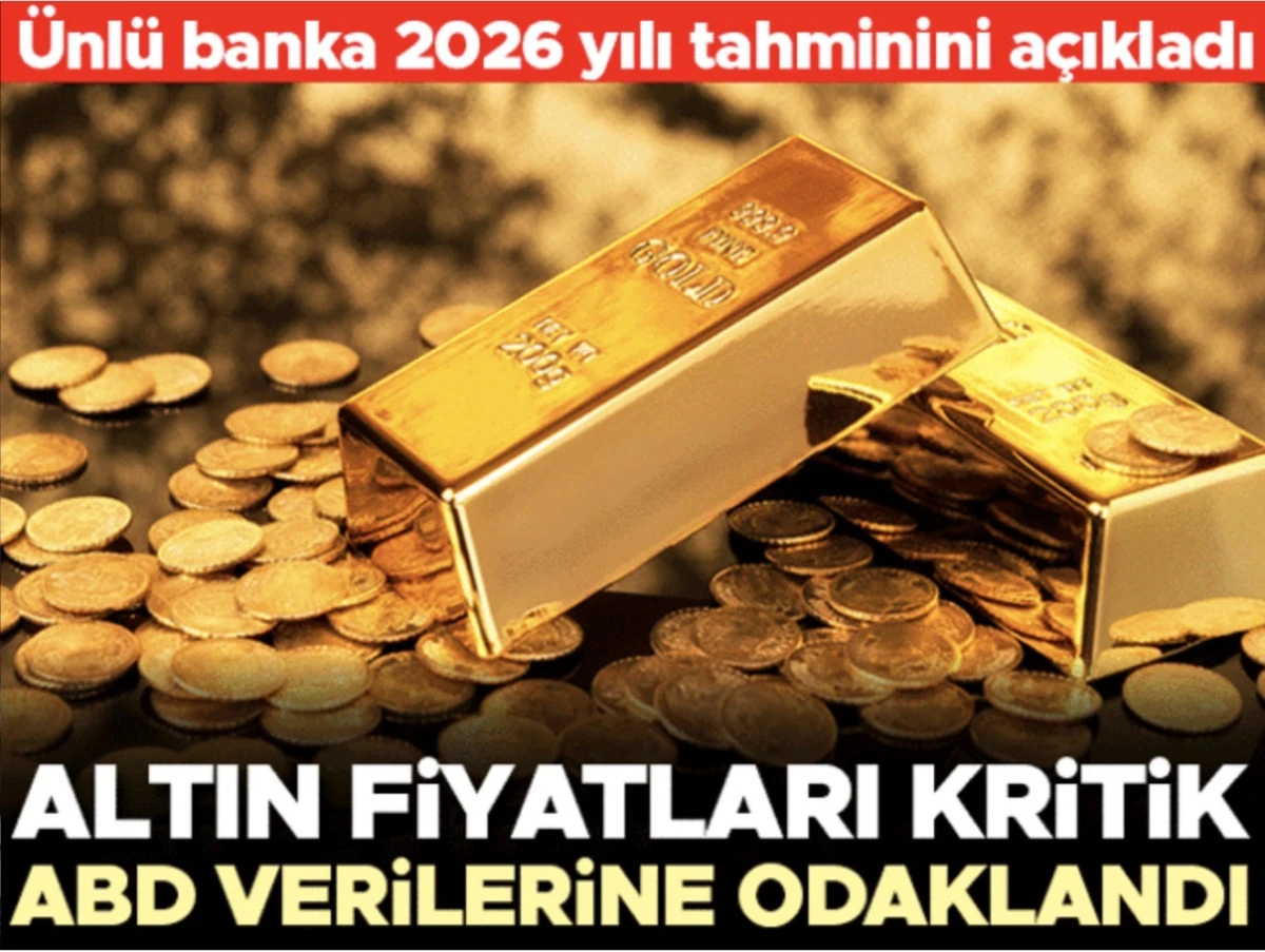 SonDakika Altın: Altın fiyatları kritik ABD verilerine odaklandı