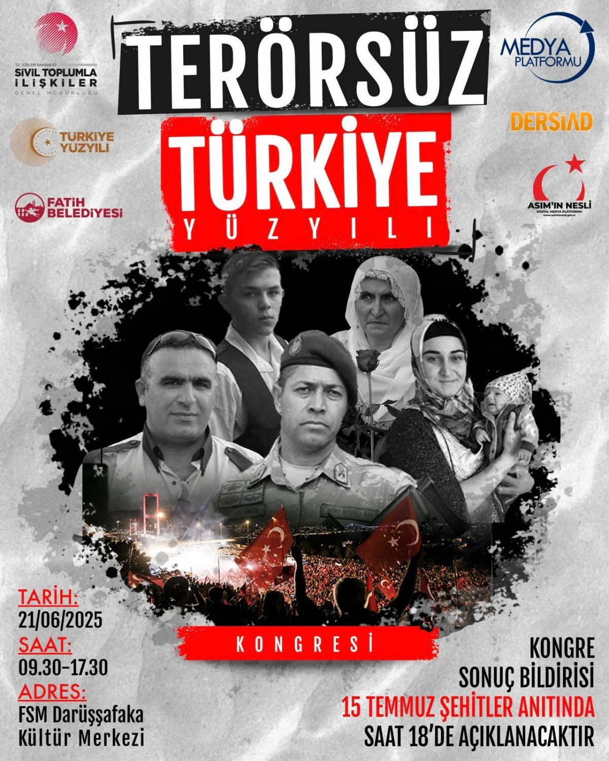 Terörsüz Türkiye Kongresi | Medya Platformu, Terörsüz Türkiye Programına çağrı yaptı