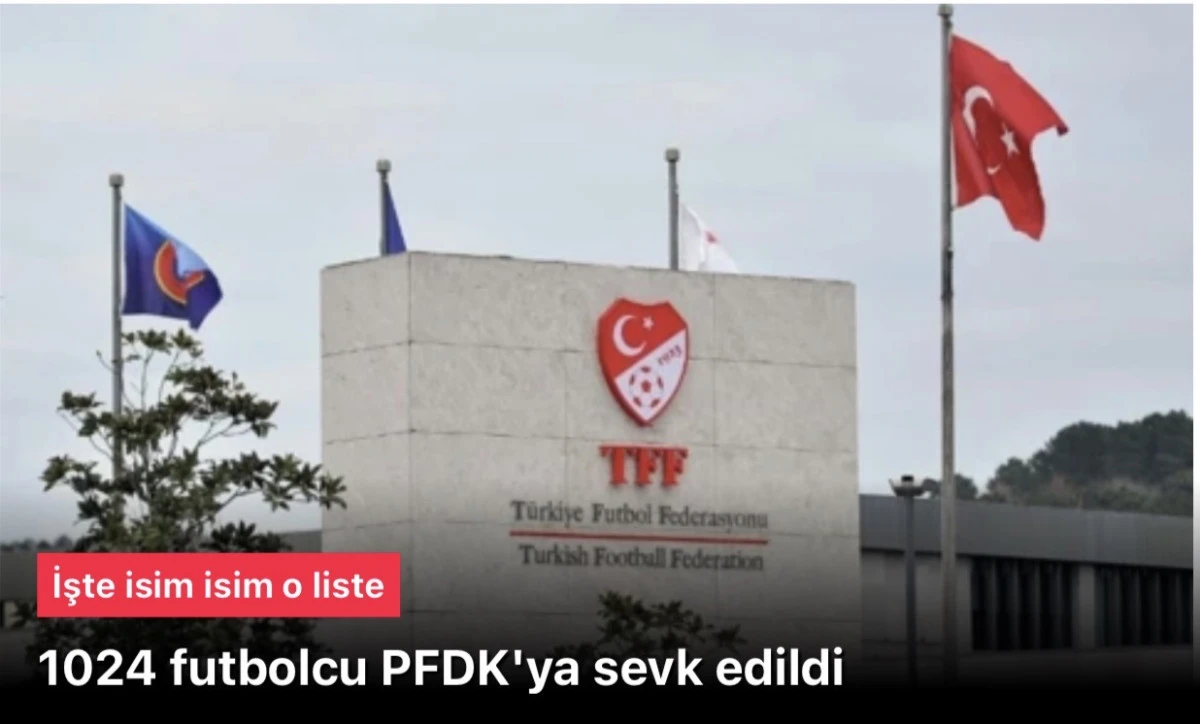 TFF, bahis oynadığı tespit ettiği 1024 futbolcunun ismini açıkladı