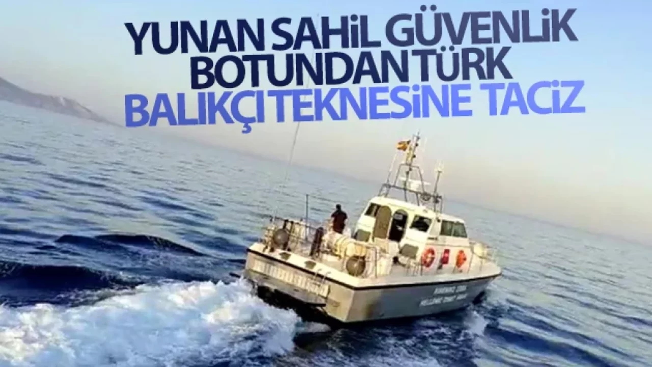 T&uuml;rk Balık&ccedil;ı Teknesine Yunan Tacizi! G&ouml;k&ccedil;eada A&ccedil;ıklarında Gerilimli Anlar Kamerada