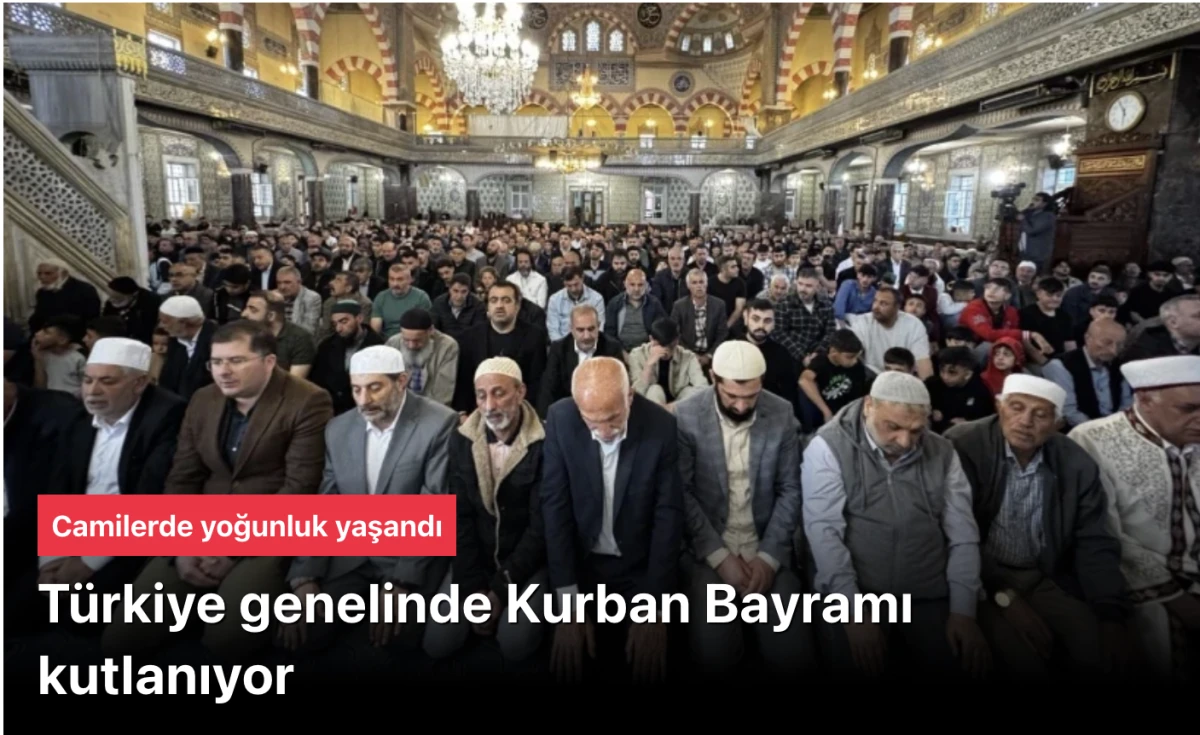 T&uuml;rkiye Kurban Bayramını kutluyor