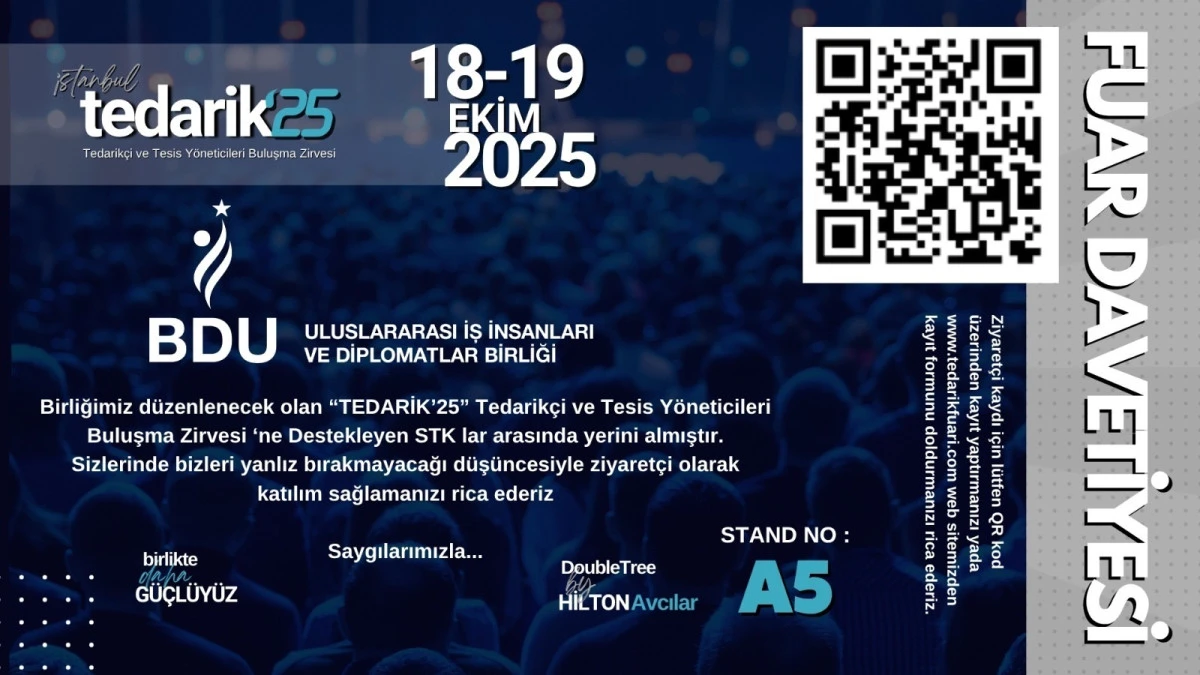 TÜRKİYE’NİN İLK VE TEK NİTELİKLİ TEDARİK FUARI: TEDARİK’25 BAŞLIYOR! 