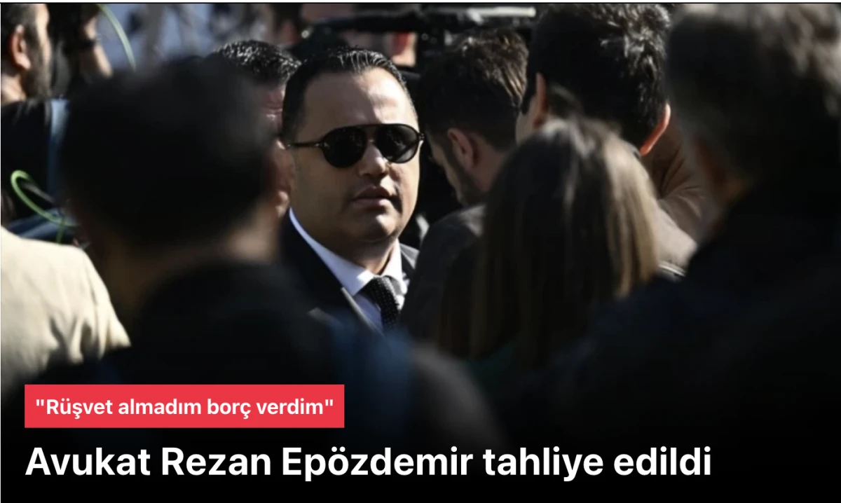 Tutuklu yargılanan avukat Ep&ouml;zdemir'in adli kontrol şartıyla tahliyesine karar verildi