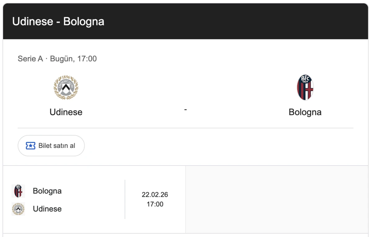 Udinese - Bologna: Serie A Maçı Canlı Yayın ve İzleme Rehberi (Udinese vs Bologna: Serie A Match Live Broadcast and Viewing Guide)