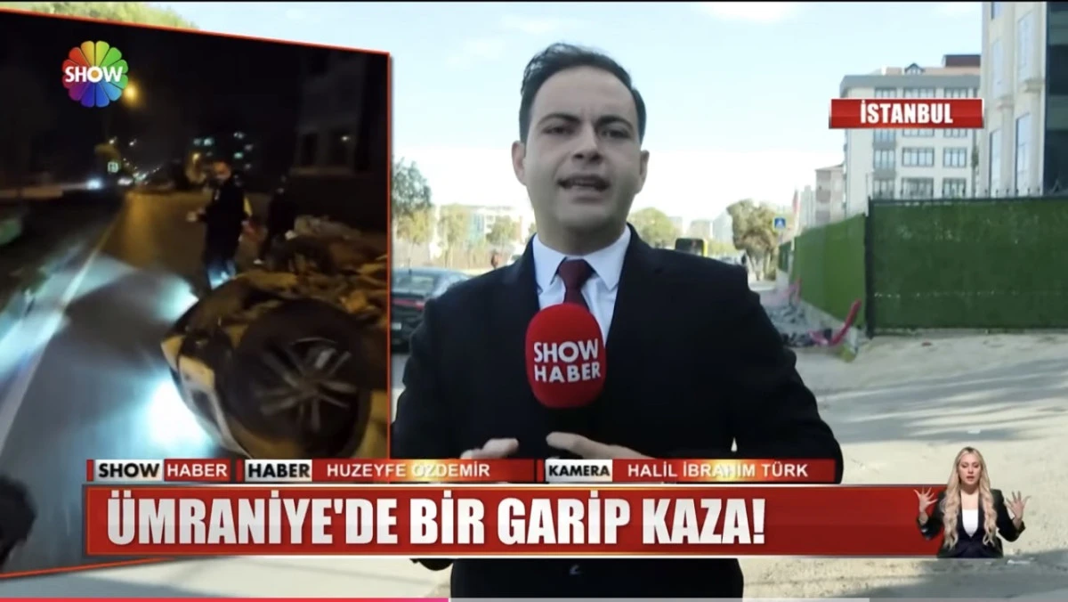 Ümraniye Dudullu'da Şok Trafik Kazası: Takla Atan Aracın Sürücüsü Yara Almadan Kaçtı!