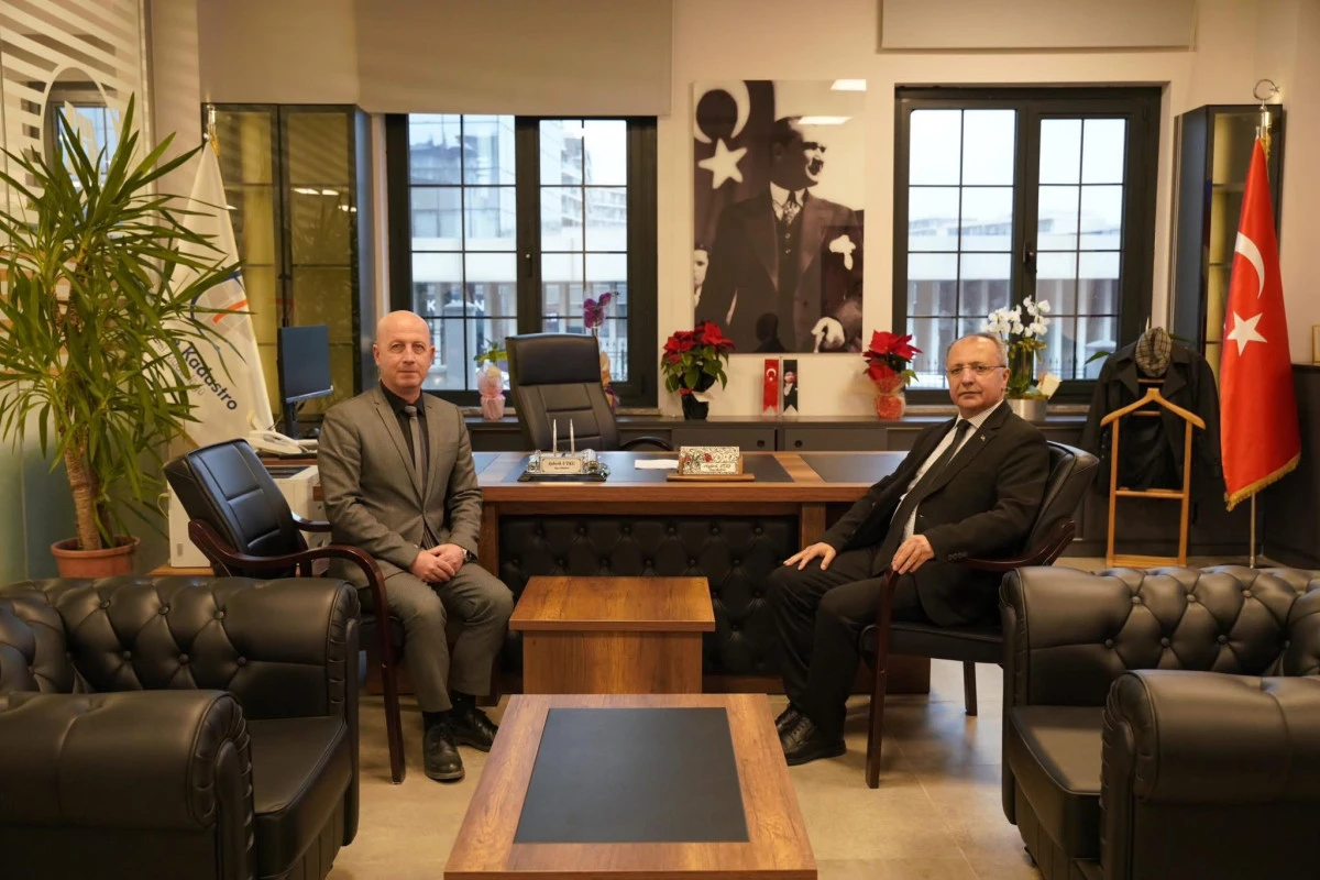 Ümraniye Kaymakamı Yüksel Çelik'ten Yeni Tapu Müdürü Ayberk Utku'ya Sıcak İade-i Ziyaret