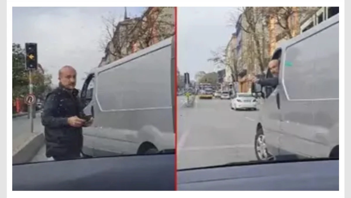 Ümraniye’de Yol Verme Kavgası Kamerada: Trafik Magandası Önü Kesti, Tehdit Etti