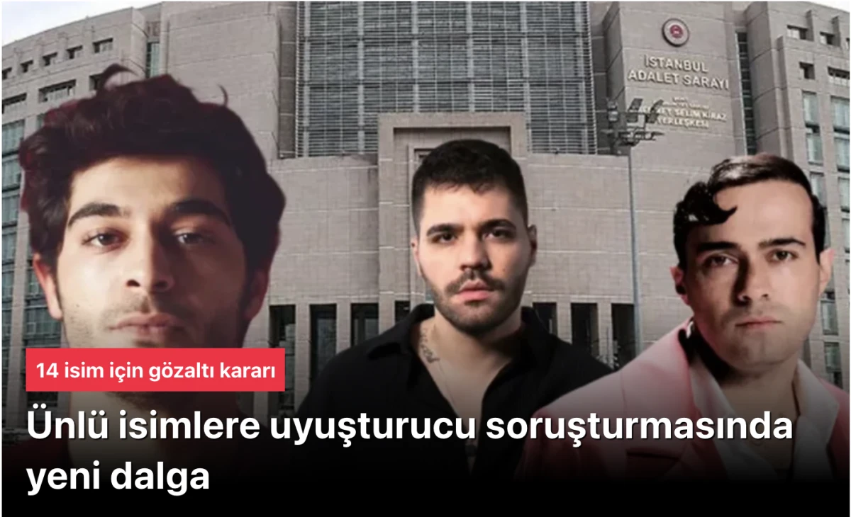 &Uuml;nl&uuml;lere uyuşturucu soruşturmasında yeni dalga! 14 isim i&ccedil;in g&ouml;zaltı kararı