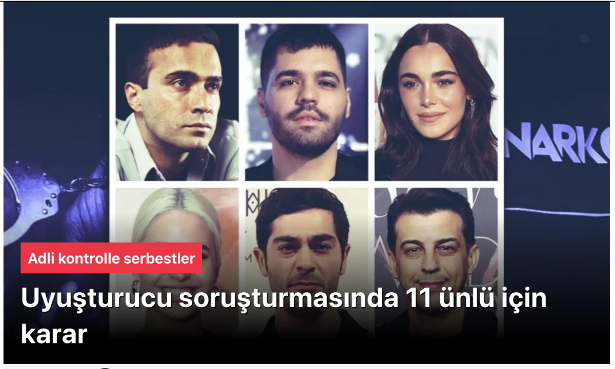 Uyuşturucu soruşturmasında 11 kişi i&ccedil;in karar: Adli kontrolle serbestler