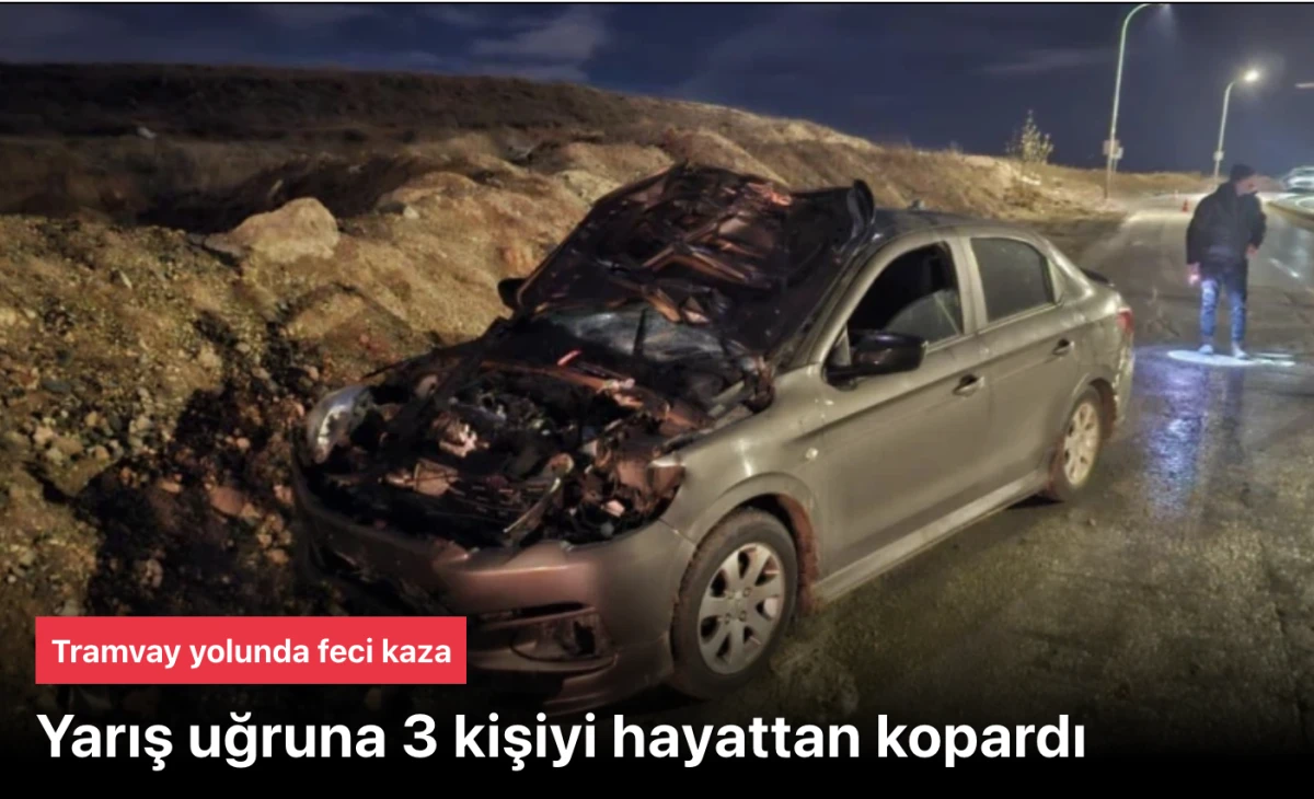 Yarış yapan kişi 3 kişiyi &ouml;ld&uuml;rd&uuml;