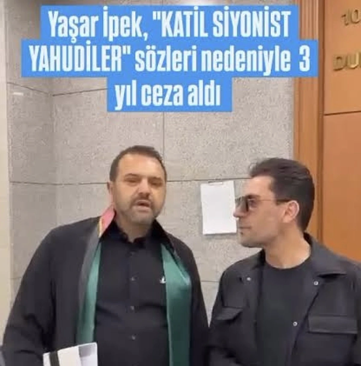 Yaşar İpek&rsquo;e Gazze ile ilgili 3 yıl hapis cezası