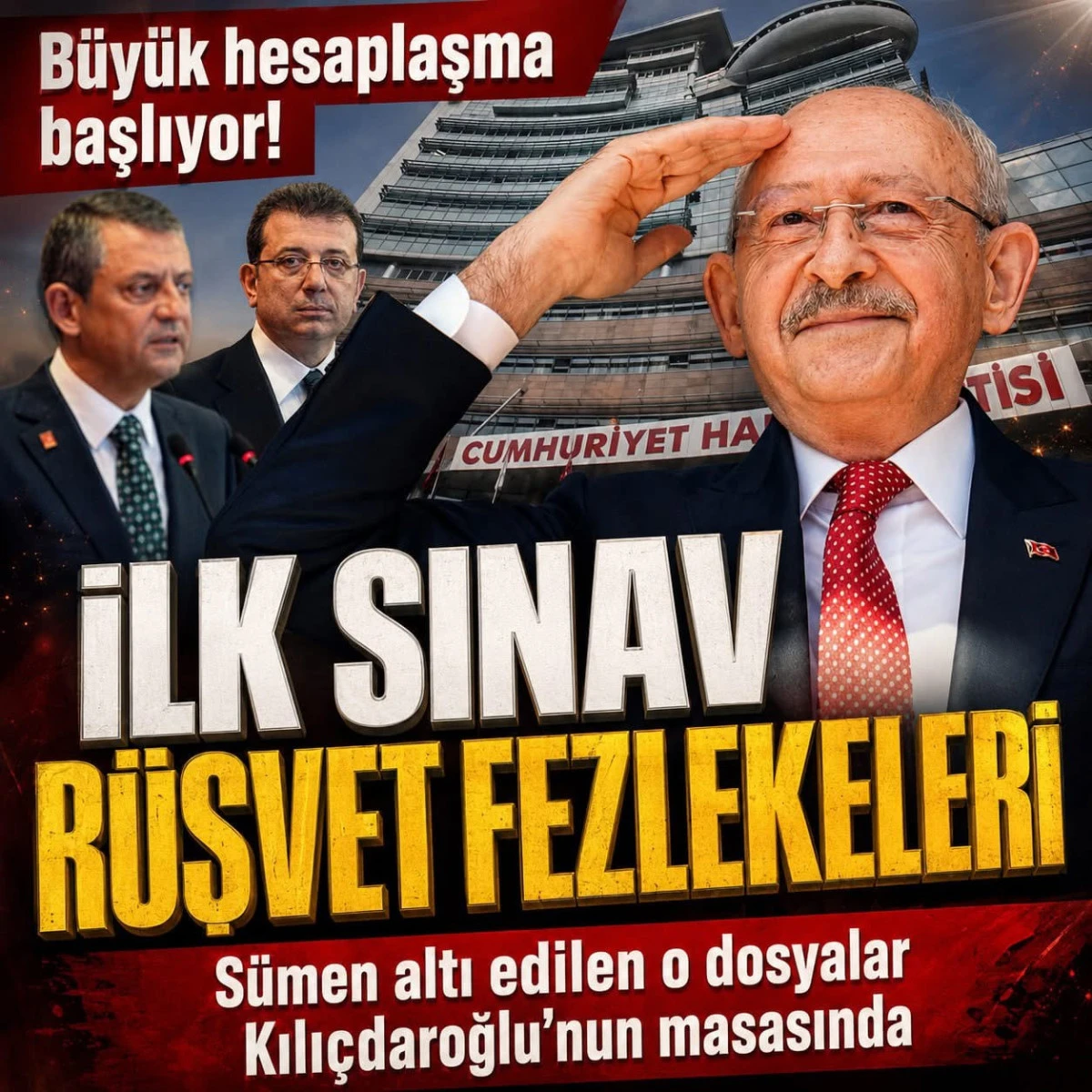 Yeni CHP&rsquo;nin İlk Sınavı R&uuml;şvet Fezlekeleri! Kılı&ccedil;daroğlu B&uuml;y&uuml;k Hesaplaşmayı Başlattı