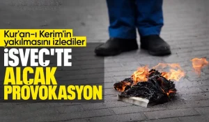 SON DAKİKA! İsveç polisi Kur’an-ı Kerim yakılmasını izledi! Stokholm’de alçak provokasyon
