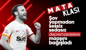 Galatasaray’lı yıldız Juan Mata depremzedelere yardım etti! Maaşını bağışladı