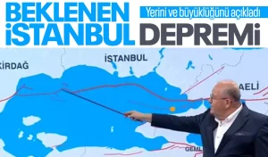 İstanbul depreminin yeri ve büyüklüğü canlı yayında açıklandı